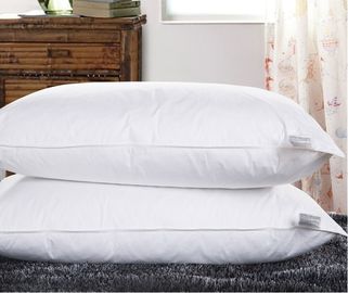 Blanco gris del parte movible de la almohada del hotel del percal del algodón de la pluma del pato del Anti-Apnea o modificado para requisitos particulares