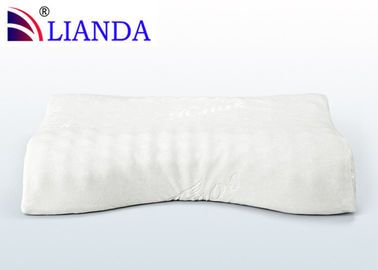 La espuma de lujo de la memoria soporta el terciopelo blanco, CE/SGS de la almohada de cama de la espuma de la memoria