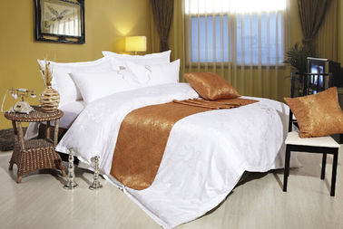 Ropa de cama del hotel de lujo de la bandera de la cama de Tencel elegante para 4/5 hoteles de las estrellas