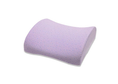 Amortiguador ortopédico de la ayuda de la parte posterior de la espuma de la memoria de las almohadas, púrpura/blanco/azul