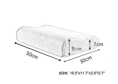Hecho a mano del mismo tamaño del sueño de la onda de las innovaciones de la memoria de la almohada gris de la espuma