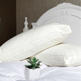 El cuello del OEM Heathy abajo empluma el parte movible de la almohada con la guarnición de la pluma del pato del blanco de 2 - de los 4CM