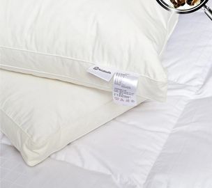 El cuello del OEM Heathy abajo empluma el parte movible de la almohada con la guarnición de la pluma del pato del blanco de 2 - de los 4CM