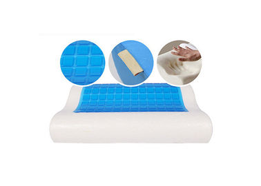 Almohada de enfriamiento del cuello de la espuma de la memoria del gel del tamaño estándar para el viaje/el uso en el hogar