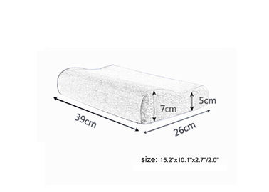 Almohadas de enfriamiento de la espuma de la memoria del gel de la atención sanitaria única para el dolor de cuello