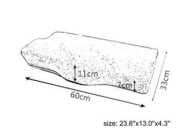 Almohada de enfriamiento del cuello de la espuma de la memoria del gel, almohada de la espuma de la memoria de Therapedic