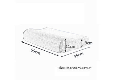 Almohada cero del cuello de la espuma de la memoria de la presión, almohada de la espuma de la memoria del tamaño de la reina