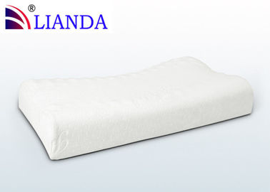 La espuma de lujo de la memoria soporta el terciopelo blanco, CE/SGS de la almohada de cama de la espuma de la memoria
