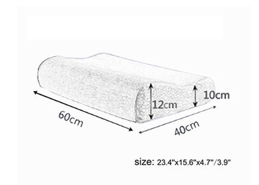 Almohada de bambú respirable de la espuma de la memoria, almohada cervical de la espuma de la memoria