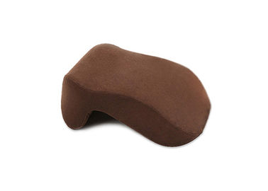 Espuma cómoda de la memoria de la almohada del cuello de Brown con terciopelo del cristal del 100%