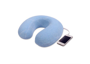 La comodidad va almohada de la espuma de la memoria del viaje con la música, cubierta de tela del terciopelo