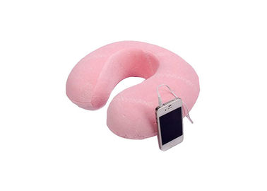 Almohada natural del cuello del viaje de la espuma de la memoria para el aeroplano, tren, coche, autobús