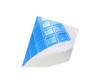 Almohada de enfriamiento de la espuma de la memoria del gel del terciopelo cóncavo para el cuello, masaje