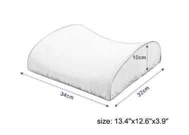 Amortiguador lumbar de enfriamiento suave de la almohada de la espuma de la memoria del gel para la silla de la oficina