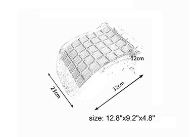 Almohada fresca de la espuma de la memoria del gel de la siesta promocional con la cubierta de tela del terciopelo