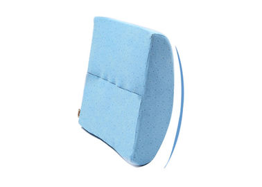 Amortiguador ortopédico de la ayuda de la parte posterior de la espuma de la memoria de las almohadas, púrpura/blanco/azul