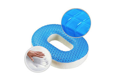 Almohada portátil cuadrada oval del buñuelo del cojín del gel para los hemorroides