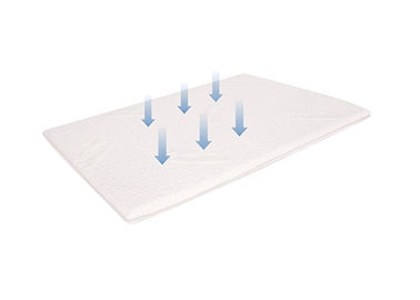 Esteras de baño antis de la espuma de la memoria del resbalón de la fibra de bambú blanca adaptables