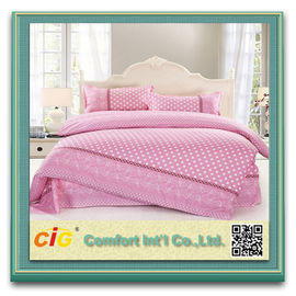 El lecho impreso de Peached de la tela del Bedsheet de la piel del melocotón cubre el tejido de poliester rojo/azul/rosa