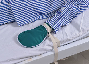 Mitón médico de la mano paciente de alto riesgo de la atención sanitaria con la correa de la restricción