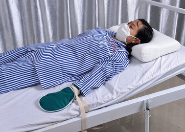Mitón médico de la mano paciente de alto riesgo de la atención sanitaria con la correa de la restricción