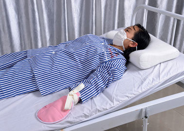 Mitón médico de la mano paciente de alto riesgo de la atención sanitaria con la correa de la restricción