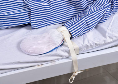 Mitón médico de la mano paciente de alto riesgo de la atención sanitaria con la correa de la restricción