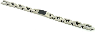 Pulsera Titanium modificada para requisitos particulares de la arena y de la luz para los hombres/las mujeres con diseño de la escalera