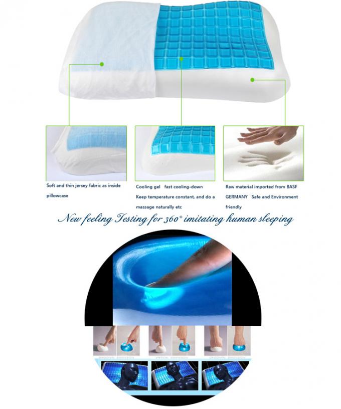 Suministre toda clase de almohada de la belleza de la memoria, almohada material de la espuma del gel de la memoria de la fibra de bambú